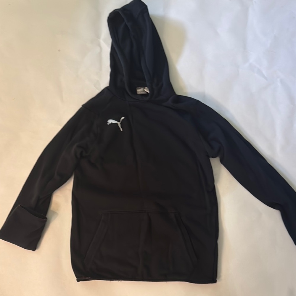 Puma Charcoal Hoodie with Logo